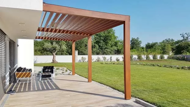 Installation pergola bioclimatique autorisation, Lacanau, ACM GOMES